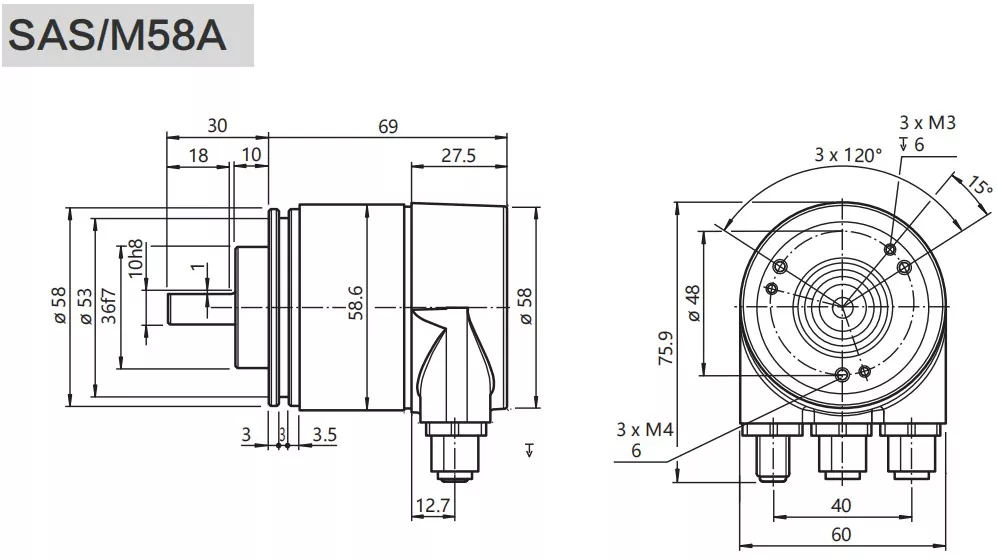 58mm Ethernet Ip Heavy Duty Encoder